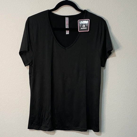Tops - Women’s V-neck Activewear T-shirt Athletic Short Sleeve Workout Top Dry Fit Gym